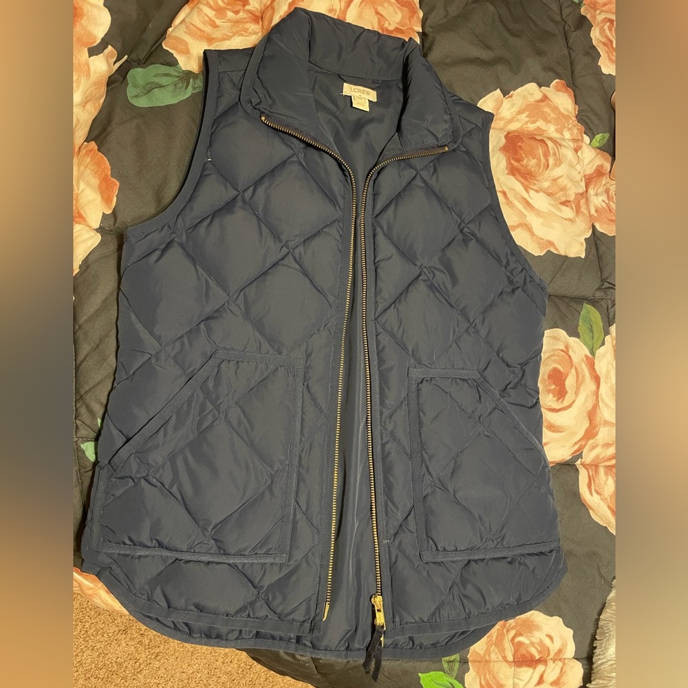 J crew navy blue vest